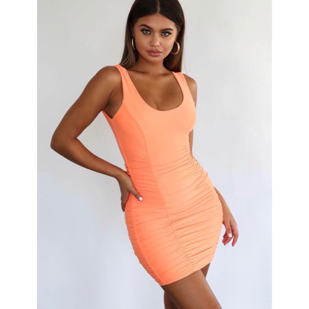 TIGER MIST Santa Clara Bodycon mini dress - Sorbet - Picture 5 of 9